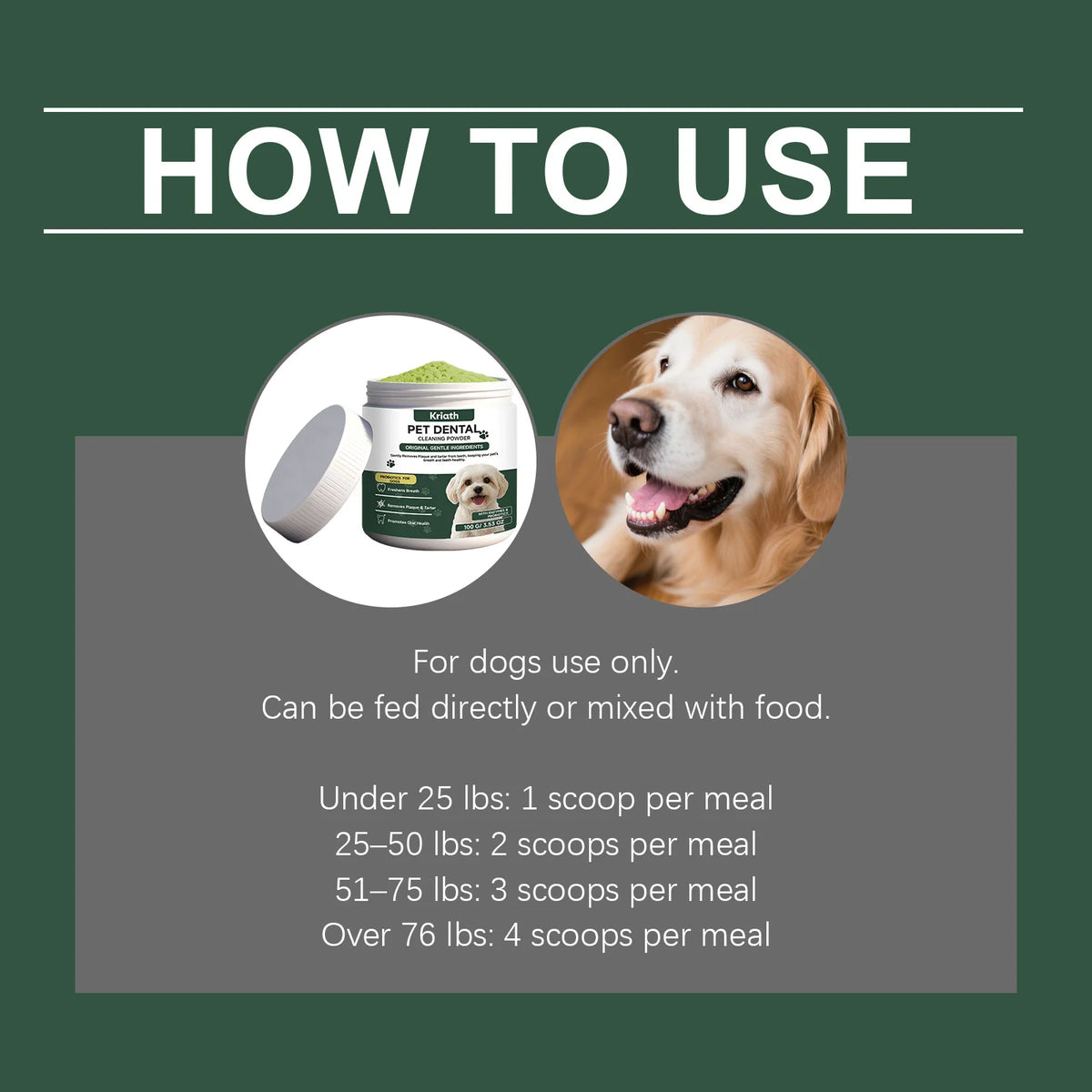 PureSmile Natural Dog Dental Powder