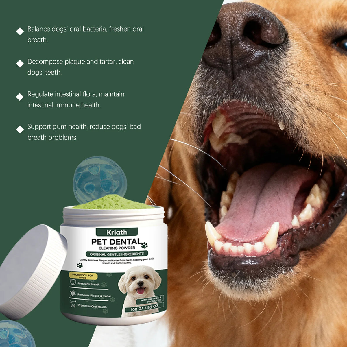 PureSmile Natural Dog Dental Powder